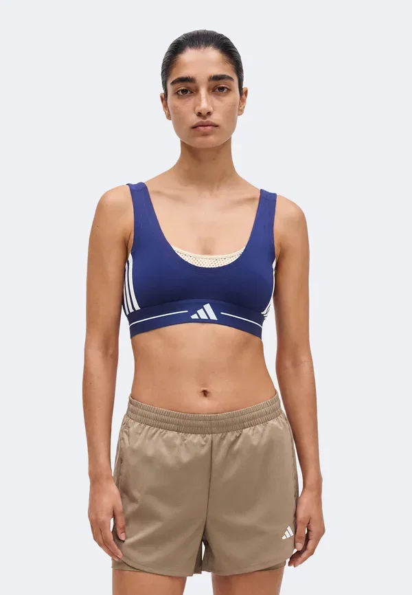 Спортивный бюстгальтер Adidas Performance, темно-синий
