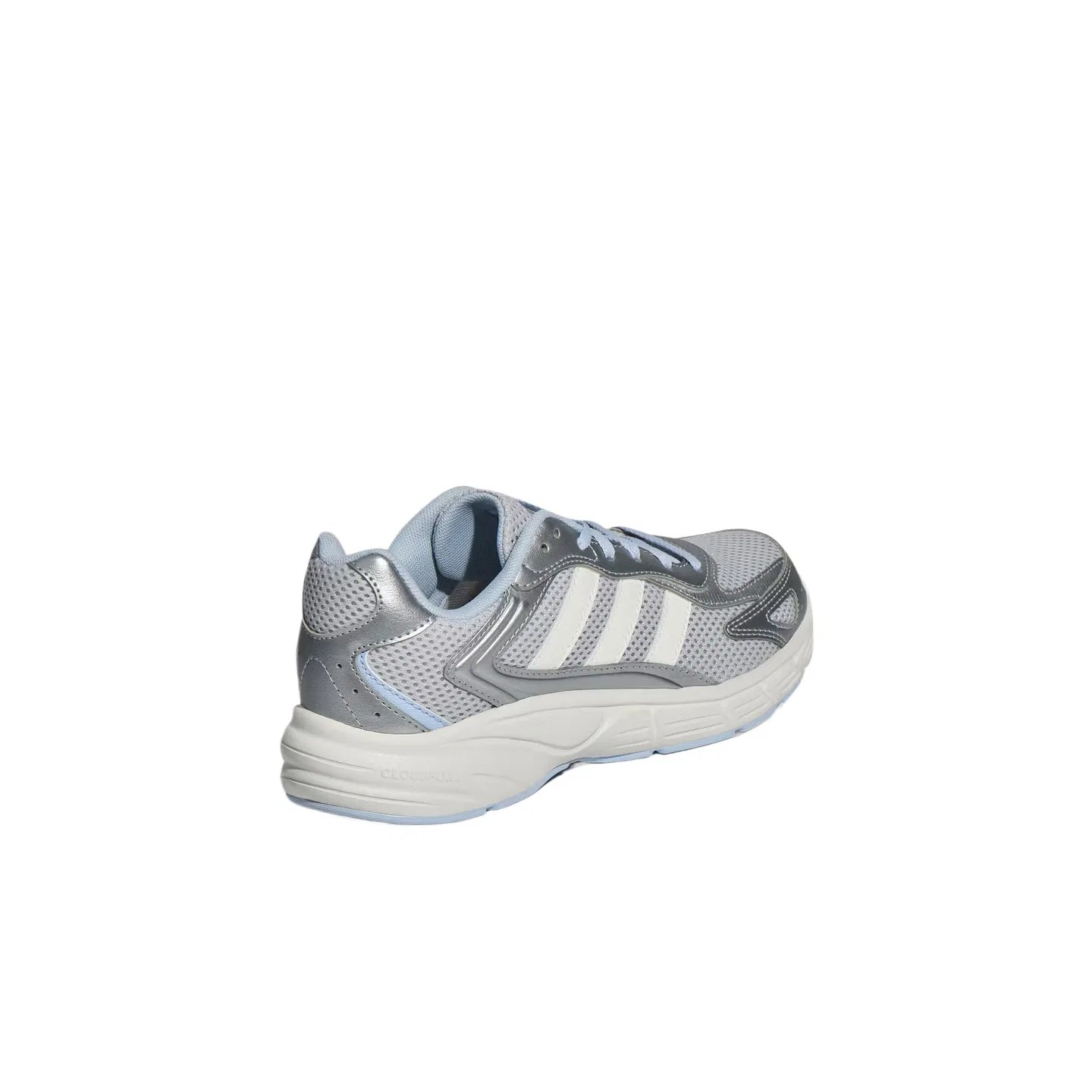 Детские кроссовки для мальчиков и девочек с принтом ECLYPTIX 2000 Adidas, Pattern Gray Metallic Silver Bright White Crystal Blue — фото 4