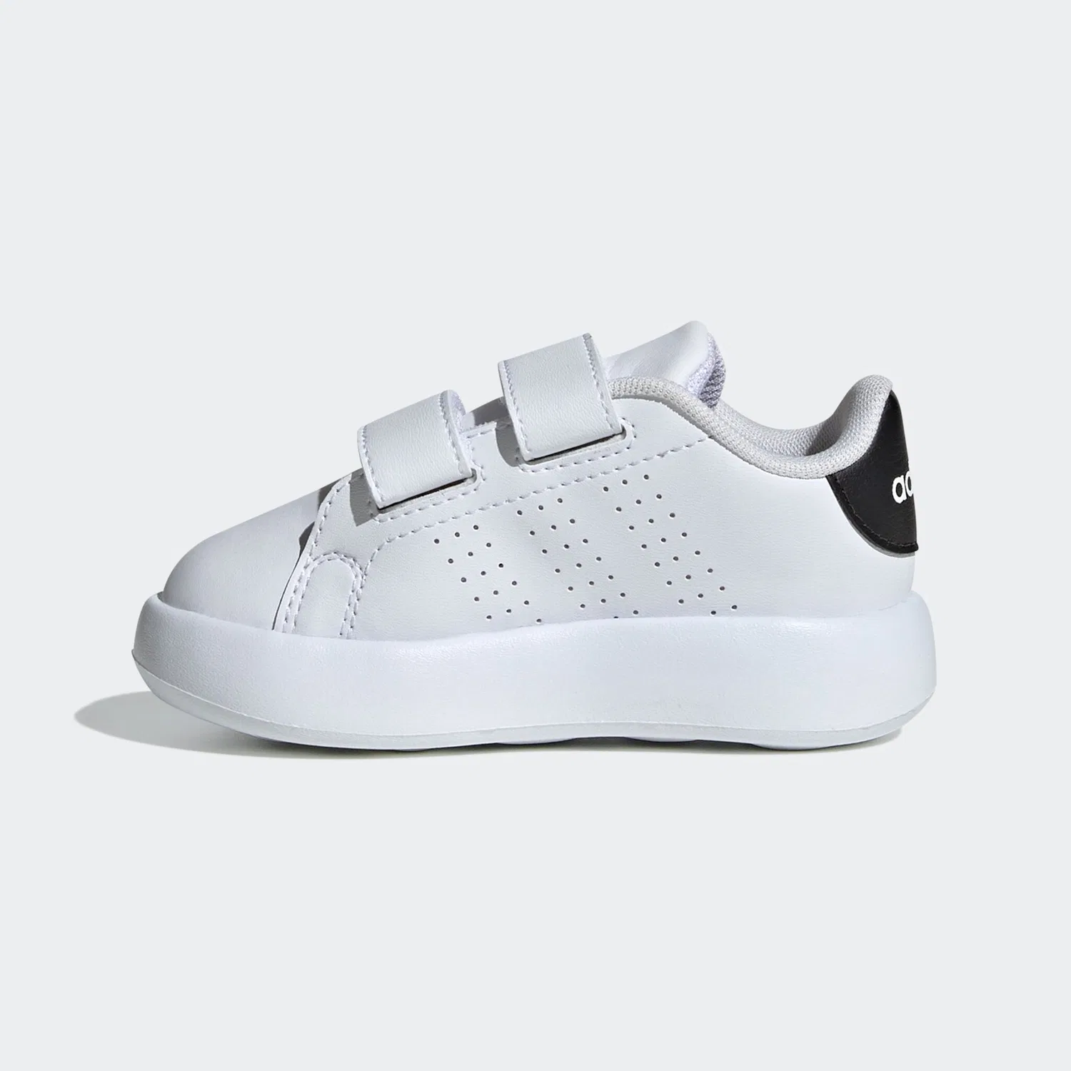 Детские кроссовки на липучках в стиле Stan Smith Adidas Sportswear, Cloud White — фото 3