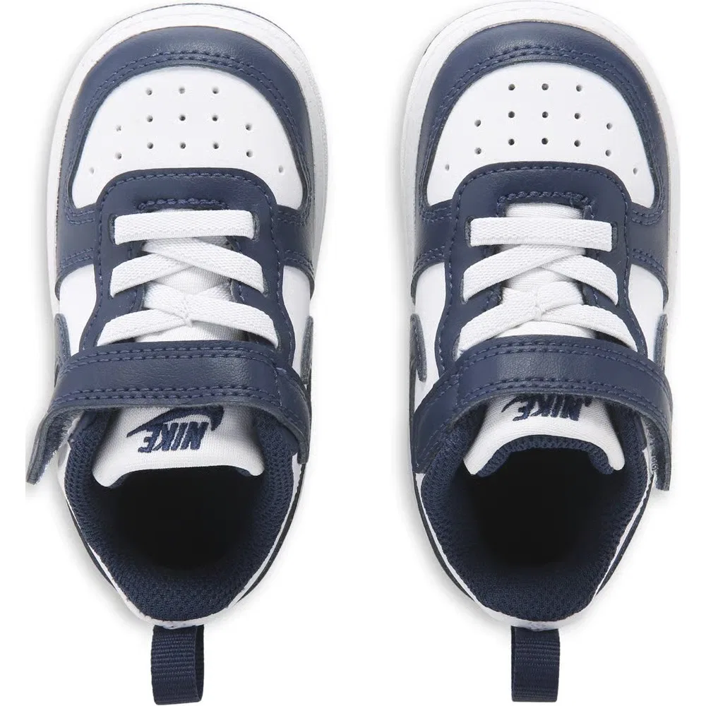 Детские кроссовки Kids' court borough low recraft для малышей Nike, Navy/White — фото 4