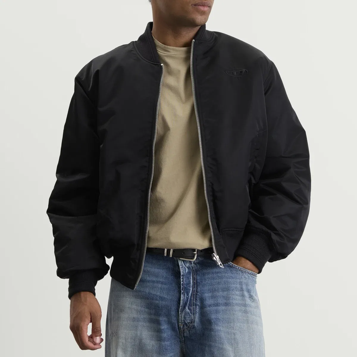 Куртка-бомбер двусторонняя Reversible Bomber Jacket Diesel, Black — фото 2