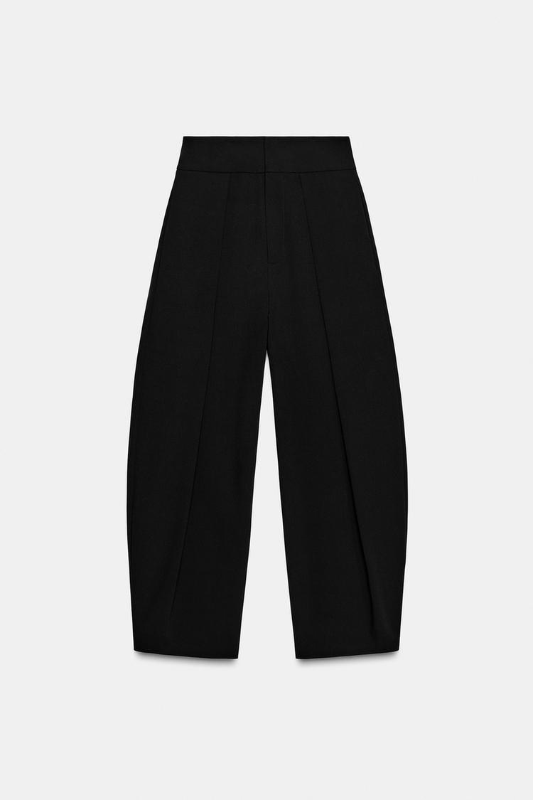 Брюки Zara Balloon Pleat, черный