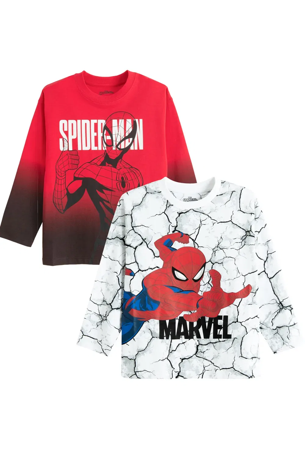 Детский комплект из 2 футболок с длинным рукавом Spider-Man Cool Club, Red