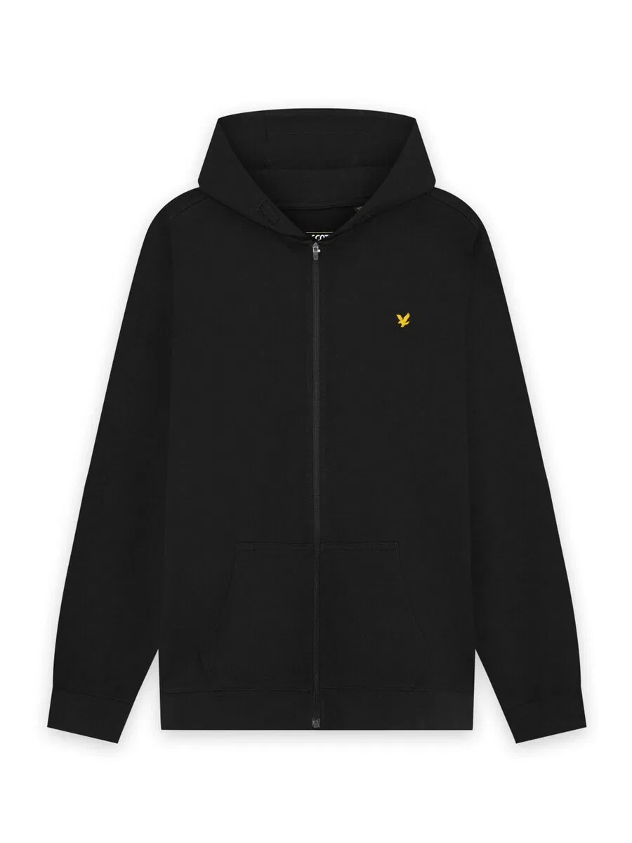 Худи на молнии Lyle & Scott, черный