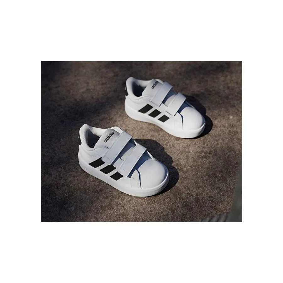 Детские повседневные кроссовки с моделью Grand Court 3.0 Cf adidas, Белый — фото 3