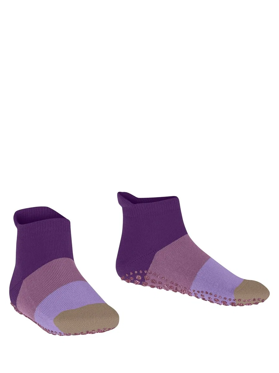 Носки FALKE 'Colour Block' сливового цвета — фото 3
