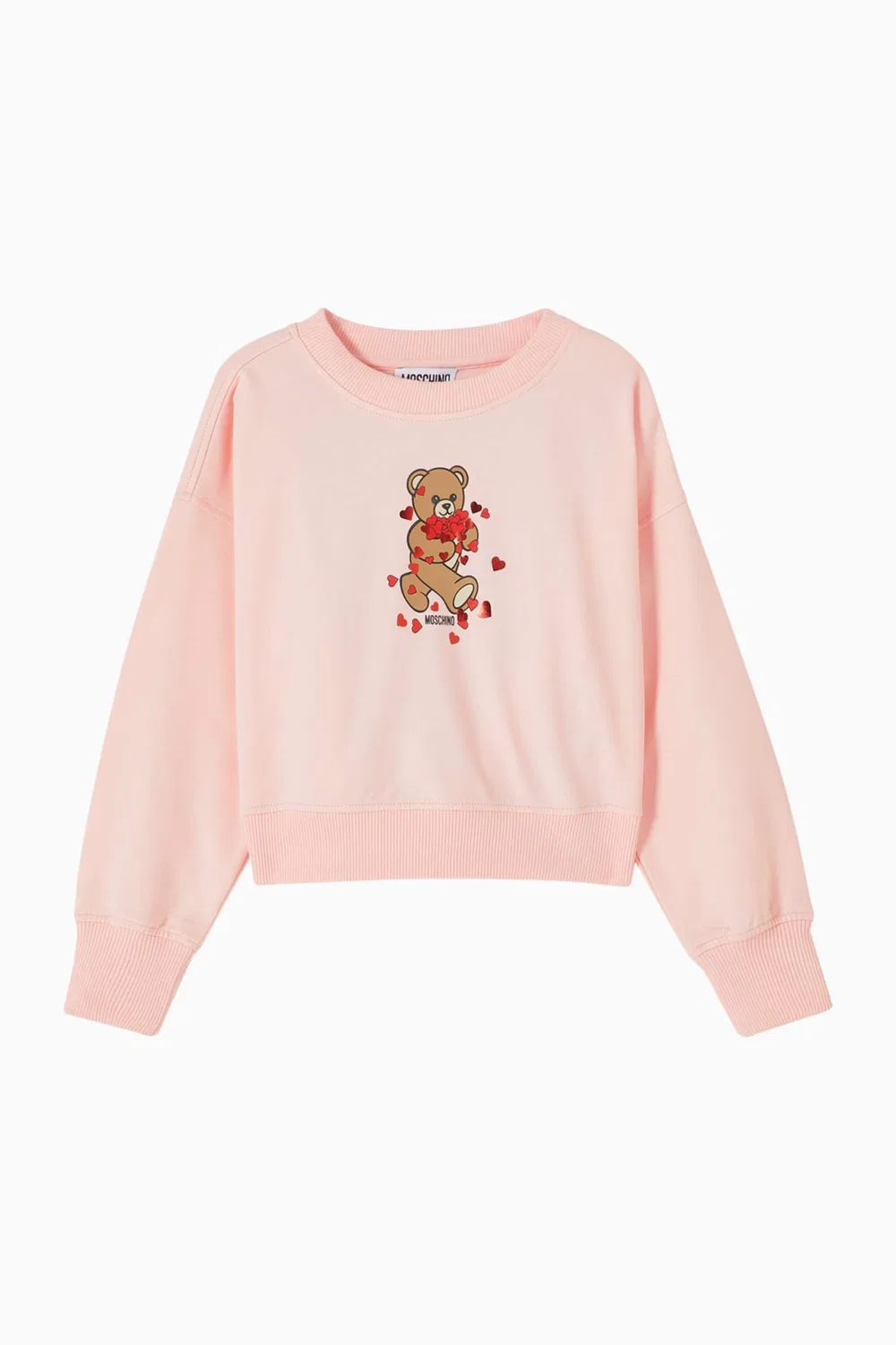 Свитшот с принтом медвежонок с сердечками Moschino