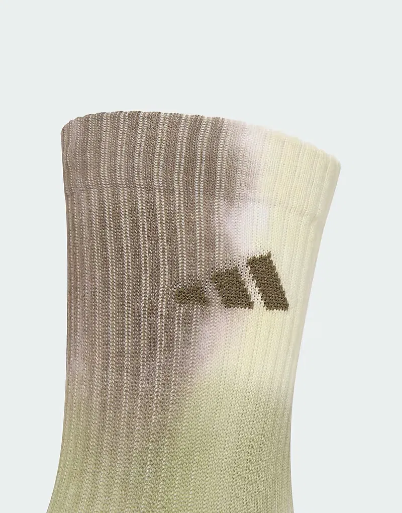 Носки тай-дай 3 пары Adidas Performance, мультиколор/белый/Dual — фото 3
