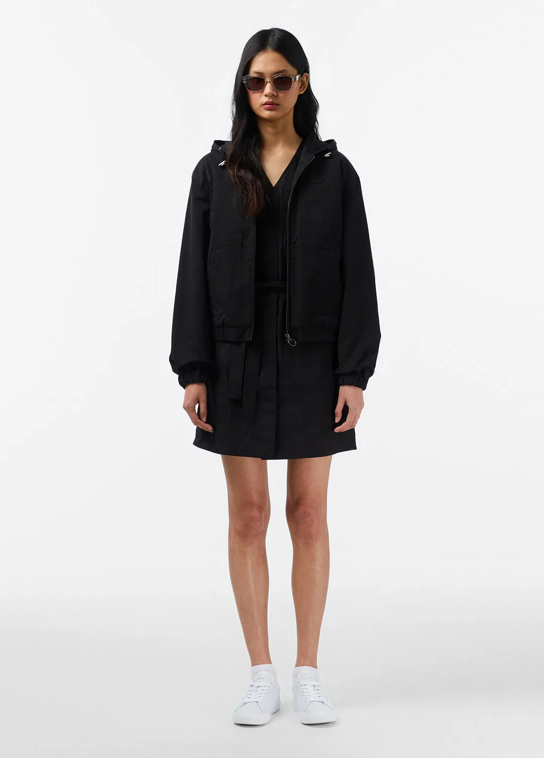 Куртка Lacoste Relaxed Fit, черная — фото 4