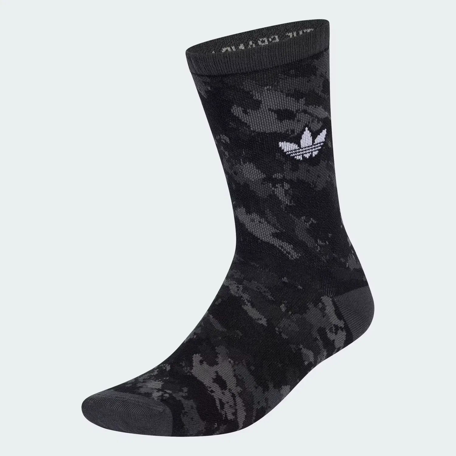 Носки с камуфляжным принтом, 2 пары, Camo Crew, Adidas Originals, угольный/черный