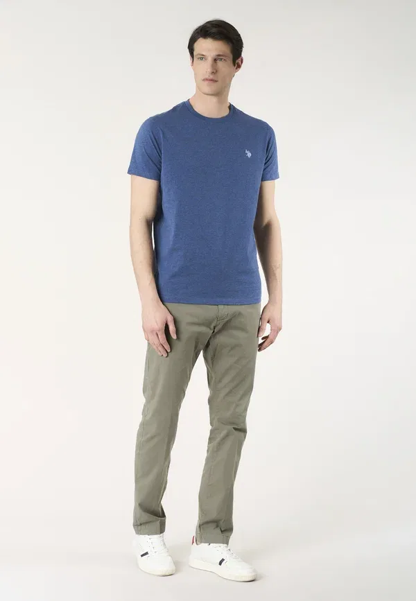 Футболка дышащая Basic t-shirt U.S. Polo Assn., Blu, синий — фото 2