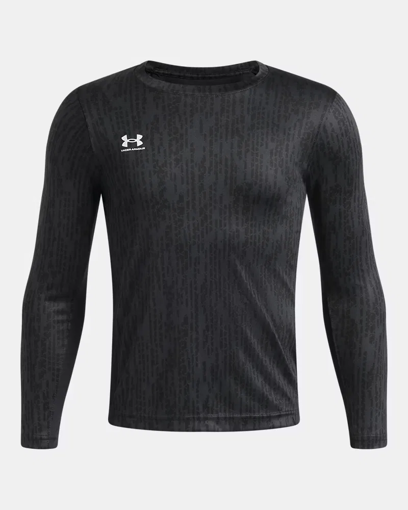 Футболка вратарская для мальчиков быстросохнущая UA Challenger Team Keeper UnderArmour, Black/White