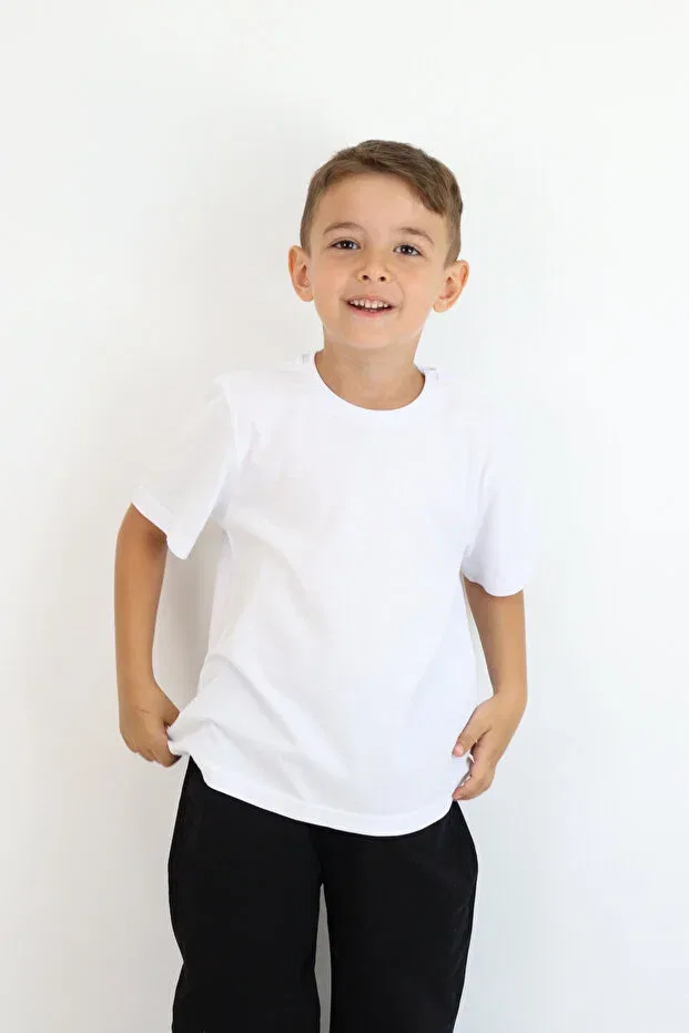 Детская футболка хлопковая Miababy, White