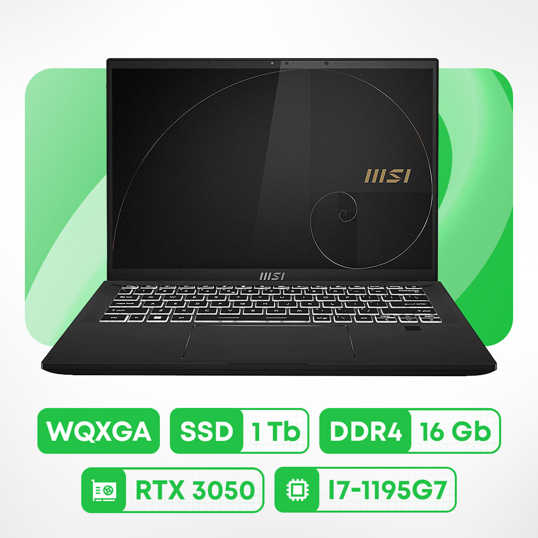 

Ноутбук MSI Summit E16 Flip, 16'', 16 ГБ/1 ТБ, i7-1195G7, RTX 3050, черный, английская клавиатура