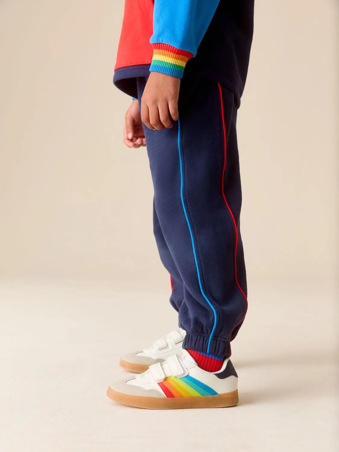 Спортивный костюм из футера, цветная блокировка Little Bird by Jools Oliver, Navy Colourblock — фото 4