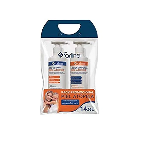 Гель для душа и лосьон для тела Atopic Skin Promotion Pack Farline, 500 мл + 500 мл