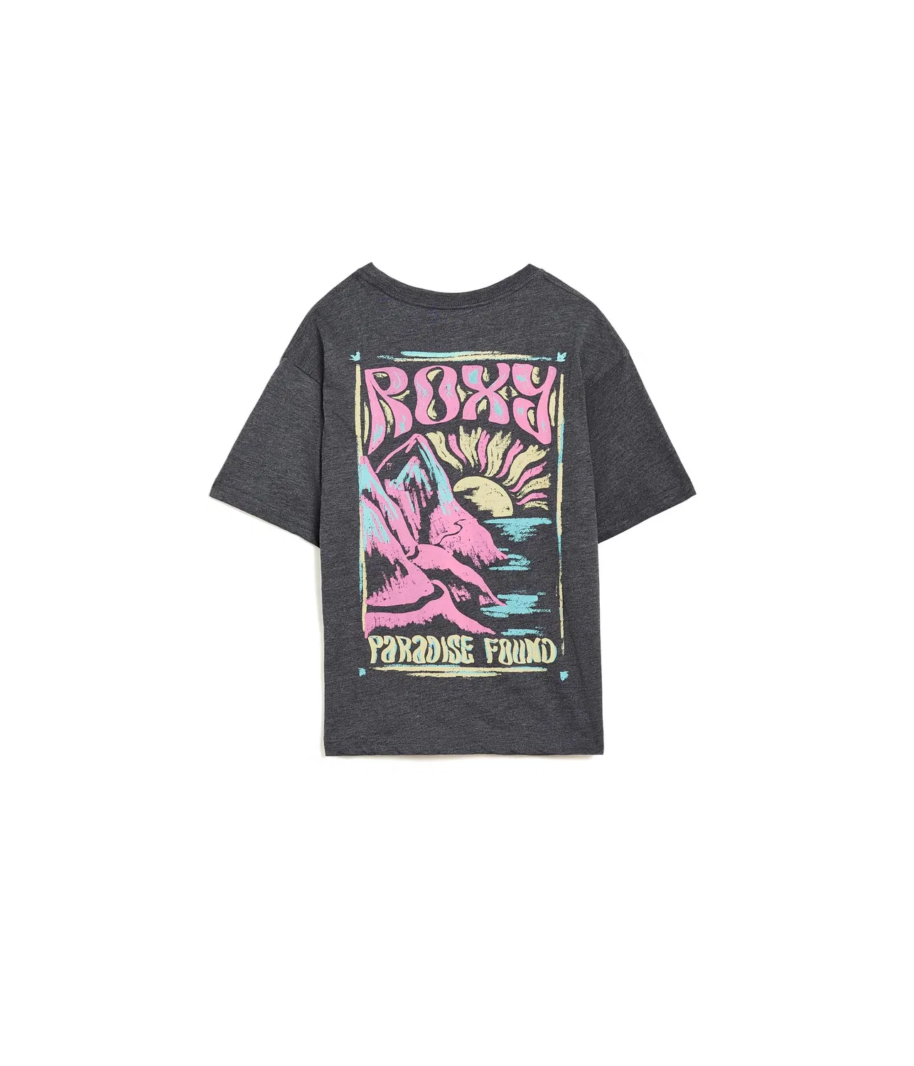 Футболка Paradise Oversized (для детей постарше) Roxy Kids, Phantom Heather — фото 2