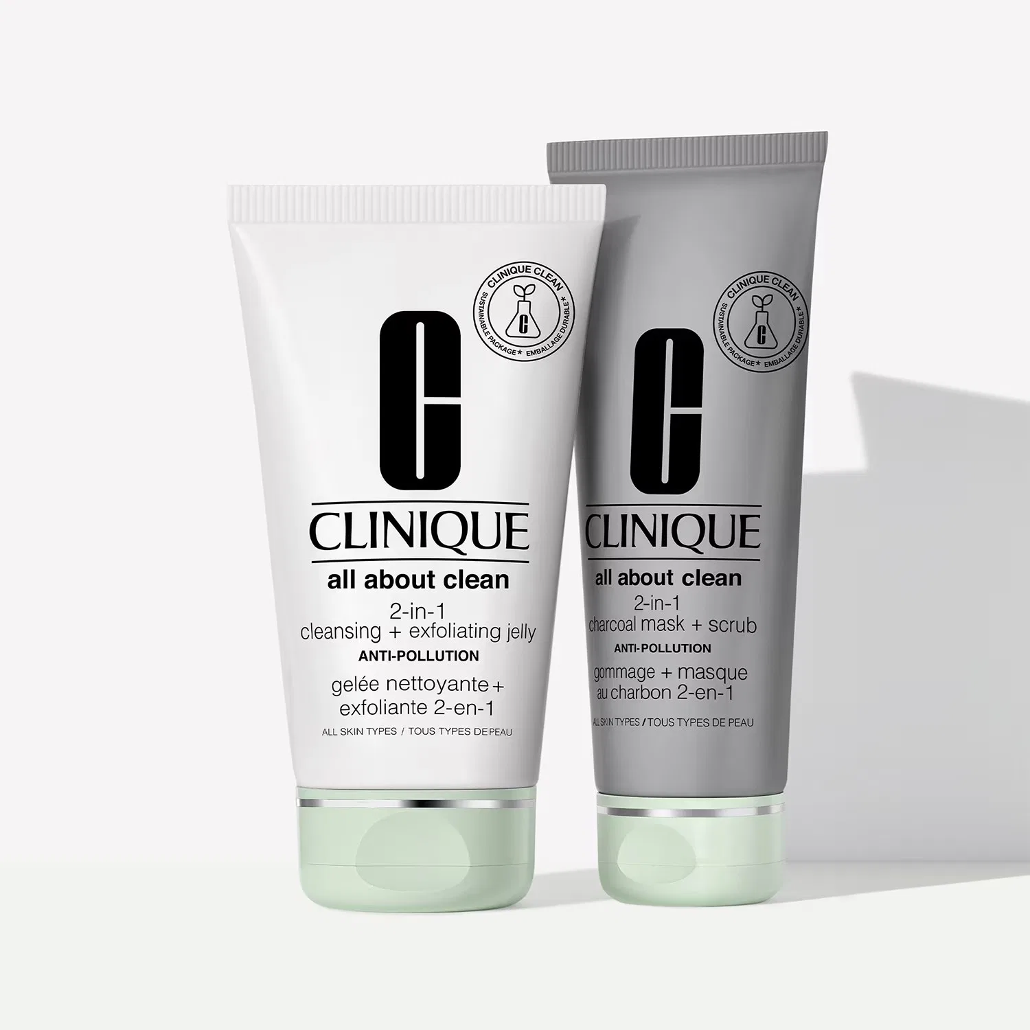 Очищающая маска-скраб 100 мл с древесным углем CLINIQUE, All About Clean 2-in-1 Charcoal Mask + Scrub — фото 3