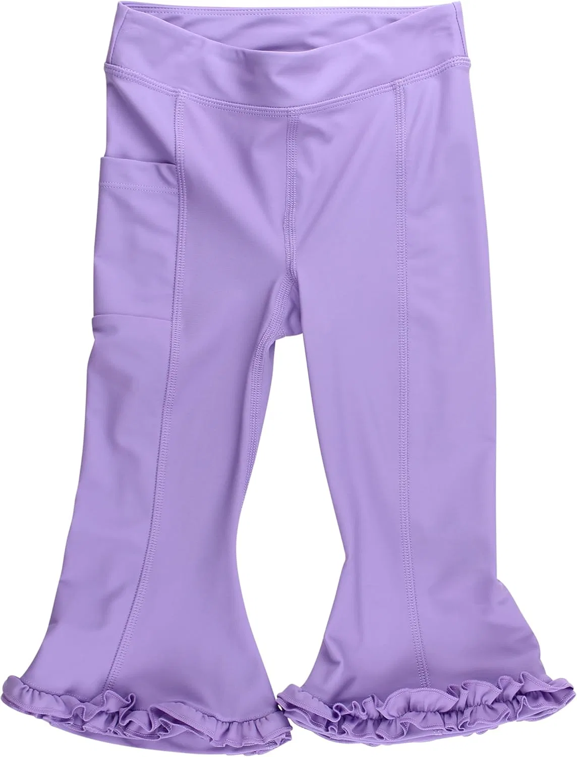 Детские активные брюки с рюшами RuffleButts, цвет Wisteria Purple