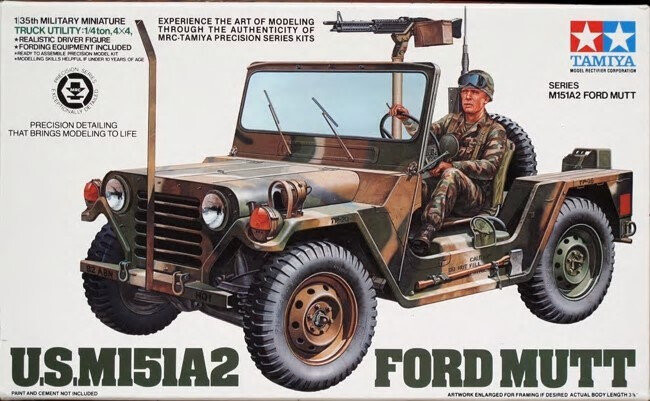 

Tamiya, пластиковая модель США. M151A2 Форд Матт