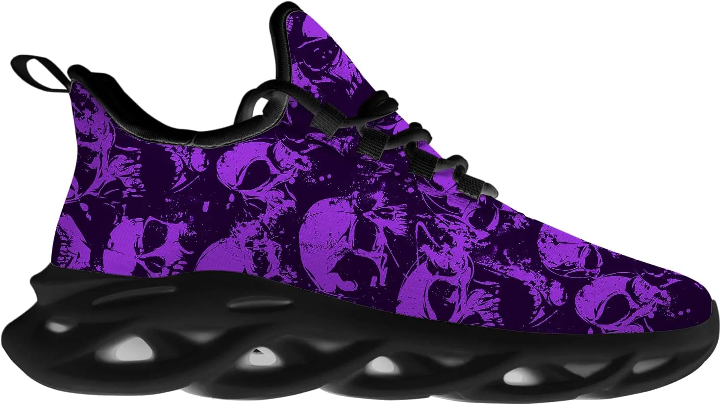 

Кроссовки Ciadoon Skull для мужчин и женщин, для бега по дороге, спортивные прогулочные, теннисные, атлетические кроссовки, подарок для мальчика и девочки, фиолетовый