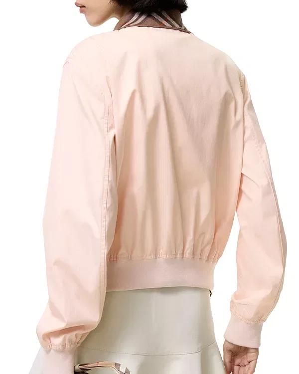 Женская куртка из габардина Hayfield Harrington Burberry, Compact Pink — фото 2