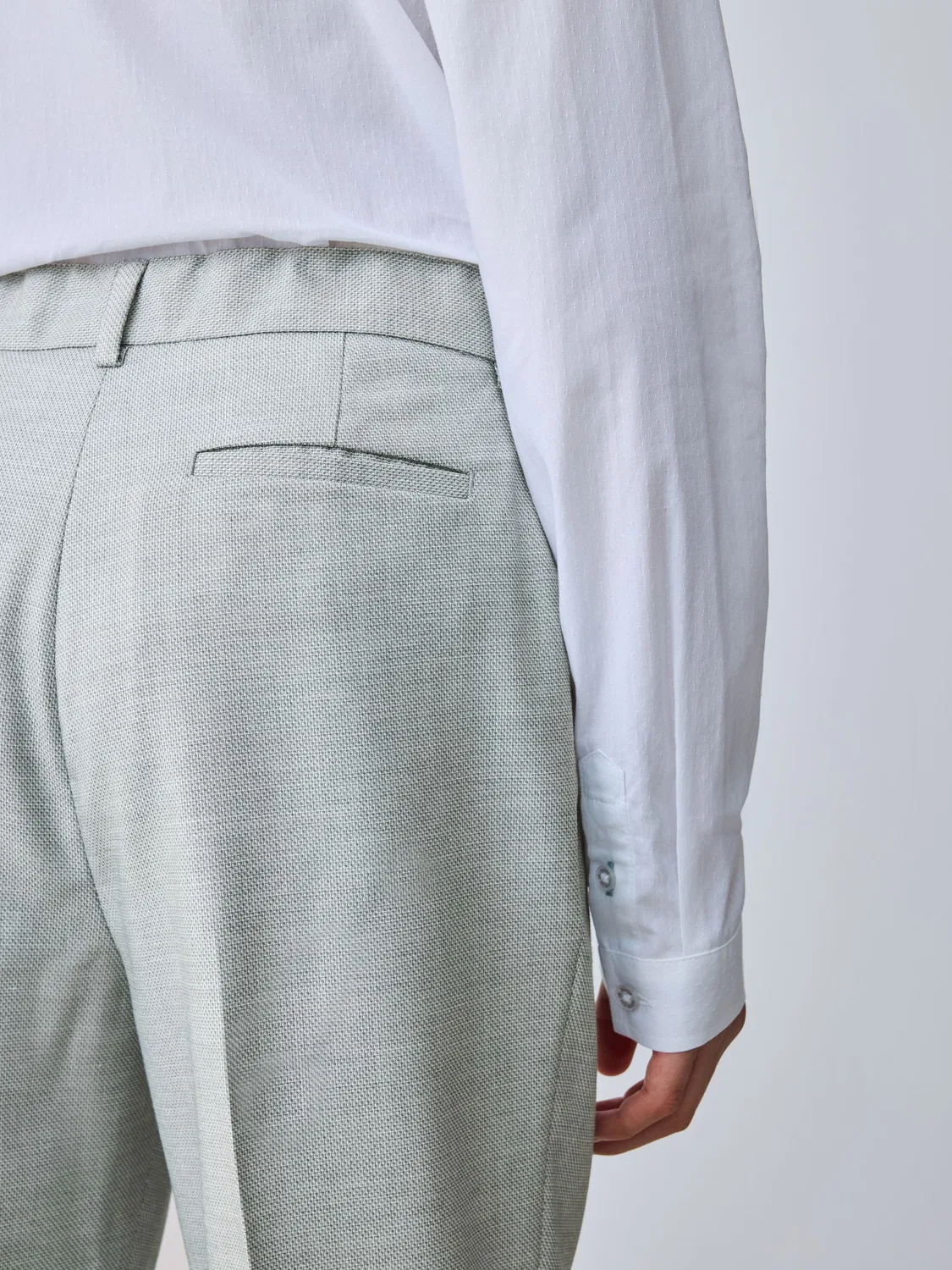 Брюки классические, модель Suit Trousers Baker by Ted Baker, серый — фото 4