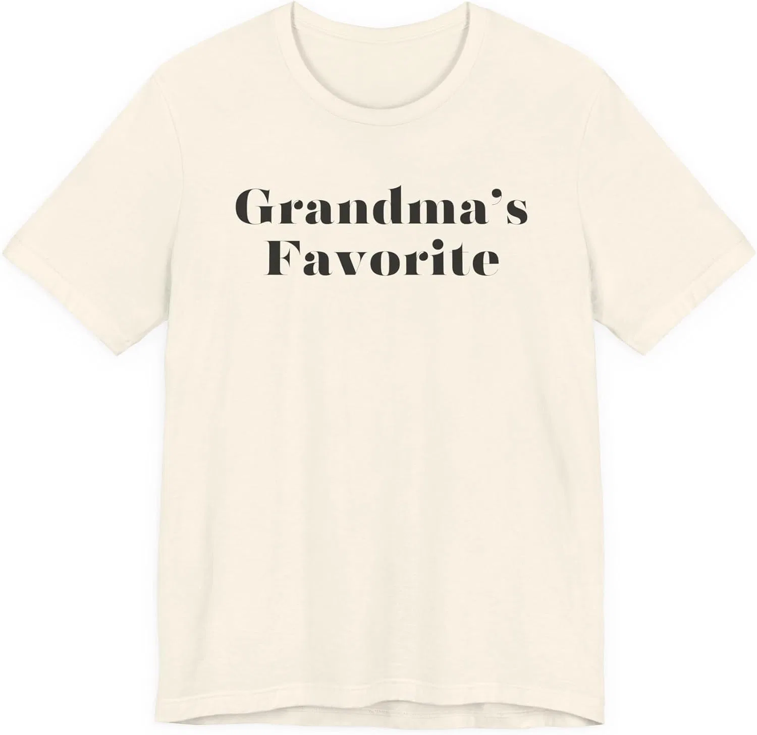 Женская футболка с принтом Grandma's favorite Bella+canvas, Natural