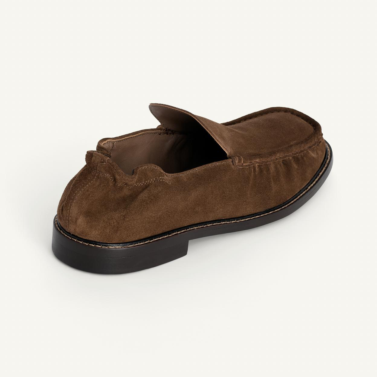 Лоферы Zara Leather, коричневый — фото 2