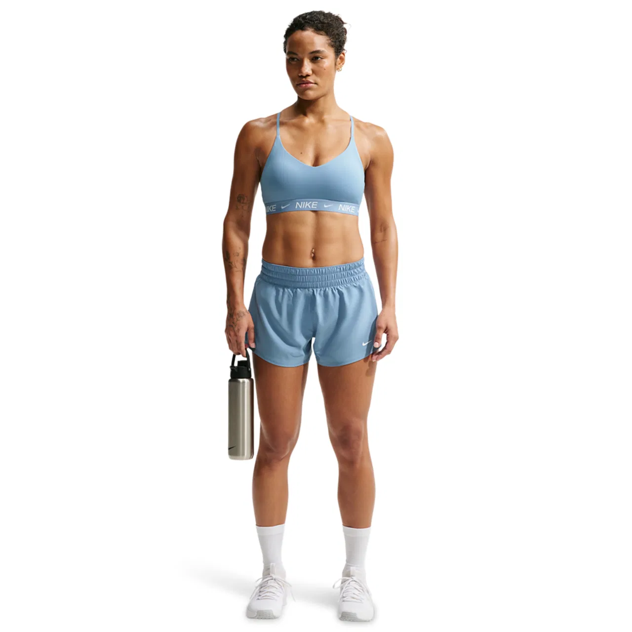 Женский спортивный бюстгальтер Dri-FIT Indy Nike, цвет Work Blue — фото 3