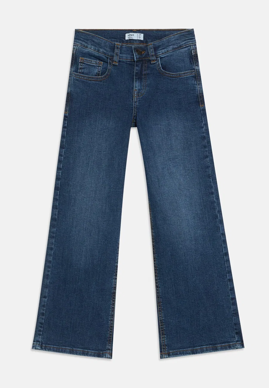 Джинсы NAME IT Wide leg Jeans 'NKFROSE' в синем джинсовом и темно-синем цвете — фото 3