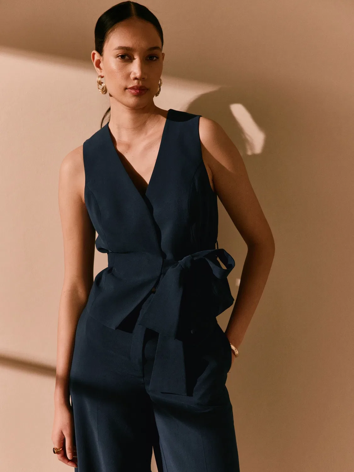 Жилет с поясом, Navy Blue Next