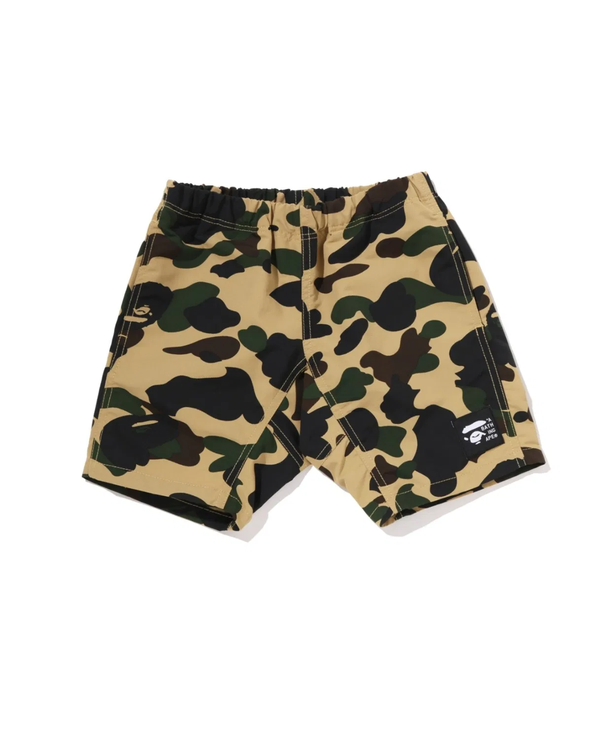Детские шорты для мальчиков с камуфляжным принтом 1ST CAMO A BATHING APE, Yellow