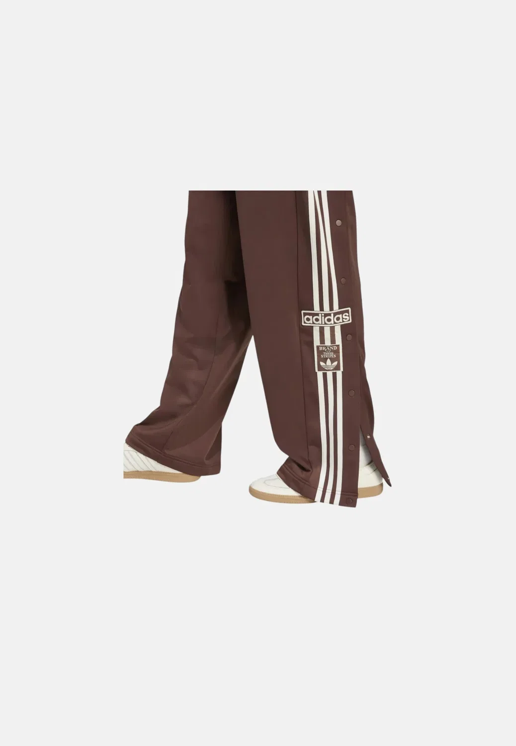 Брюки спортивные с логотипом KD6658 Adidas Originals, коричневый — фото 3
