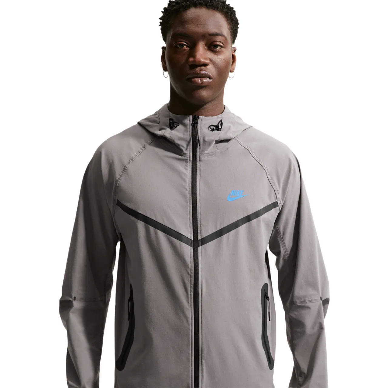 Мужская куртка Windrunner Nike Drifit Tech Woven, цвет Pencil Point/Pencil Point/Blue Crystal