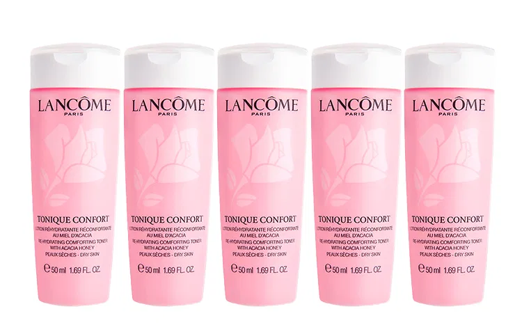 Женский тонер очищающий и смягчающий, набор 5×50 мл, LANCOME, Rose