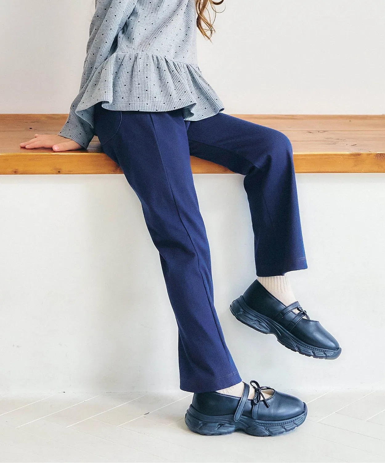 Детские брюки флер с принтом Look at Me!Pants apres les cours, Navy
