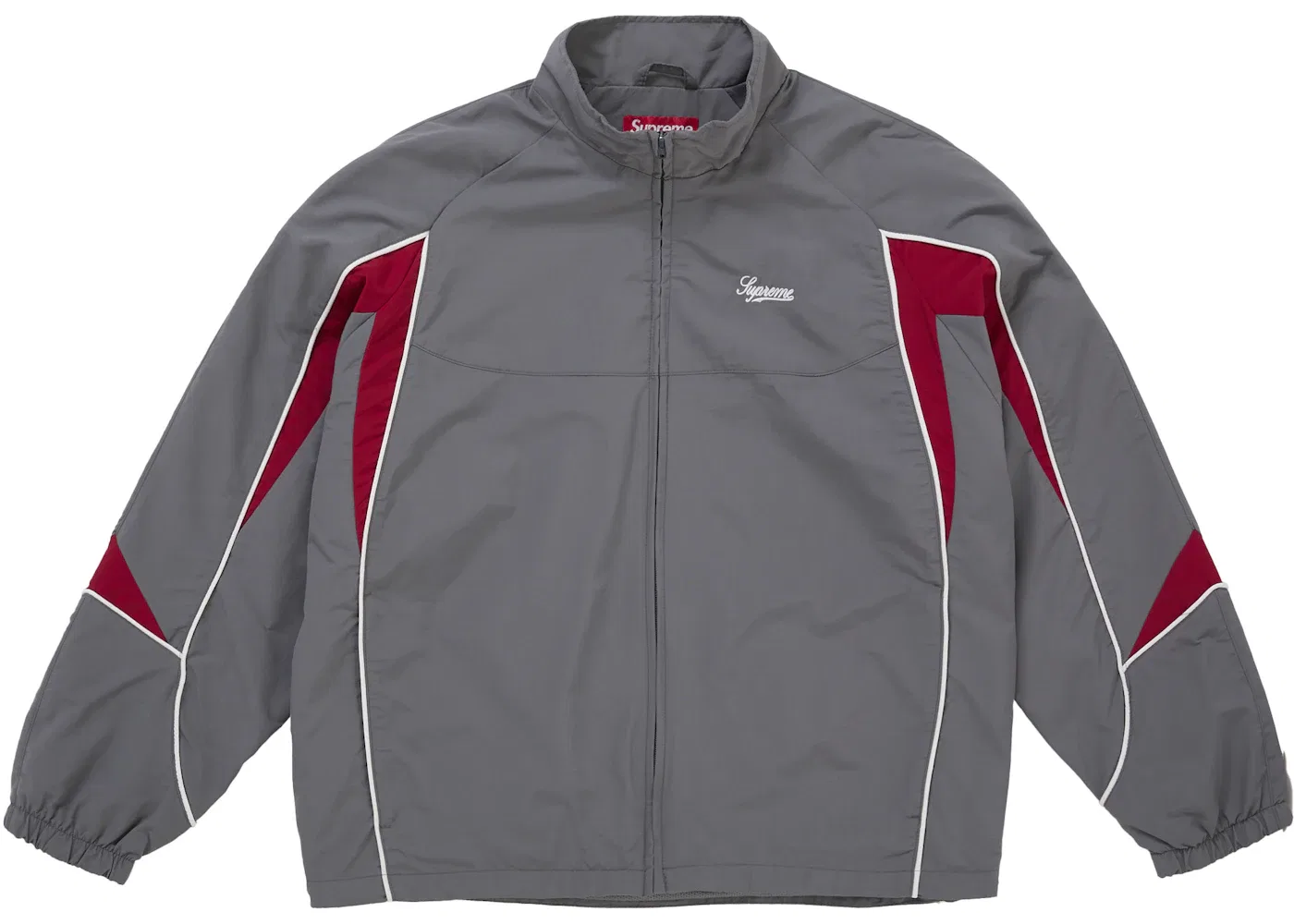 Мужская куртка с контрастной окантовкой Supreme, Grey