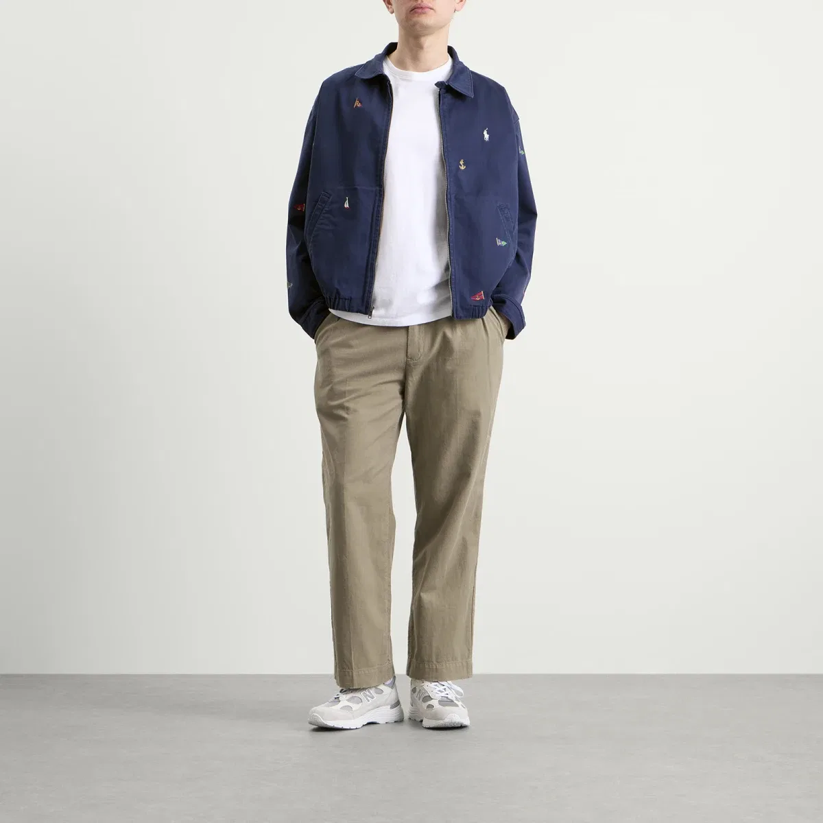 Ветровка с флагом Polo Ralph Lauren, Navy — фото 4