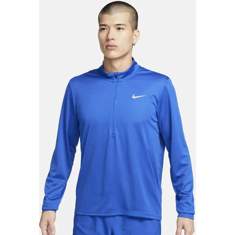 Свитшот спортивный с четверть-молнией Dri-Fit Pacer Nike, Синий