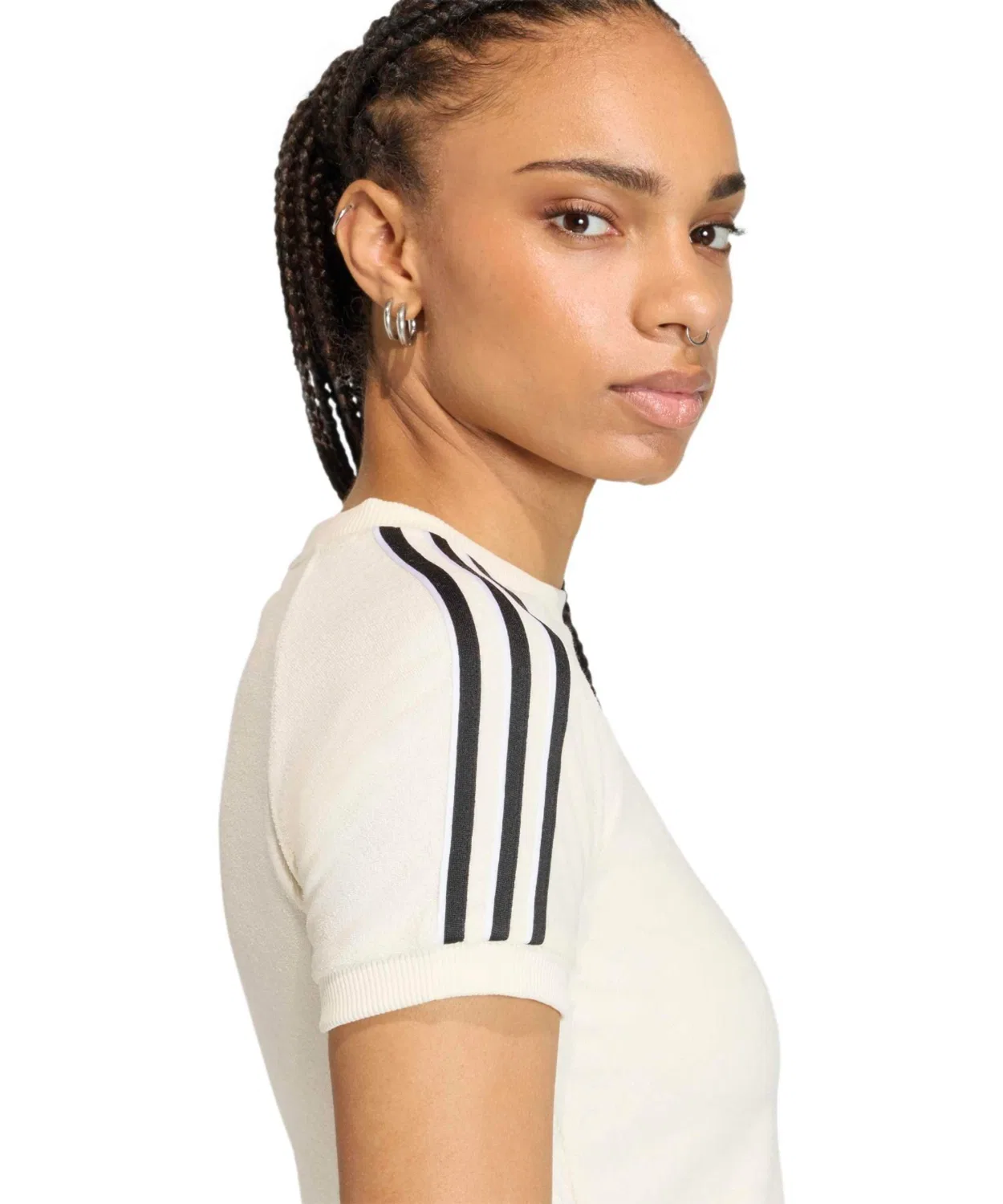 Женская футболка из махровой ткани с принтом Terry Towel Cali Tee Adidas, Белый — фото 4