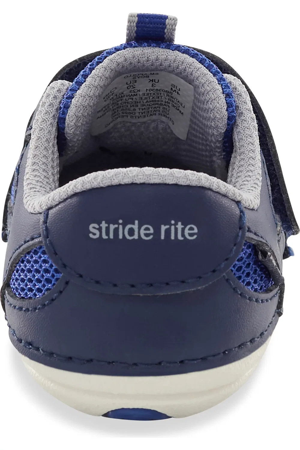 Кроссовки детские на липучке Apollo Soft Motion Stride Rite, синий — фото 2