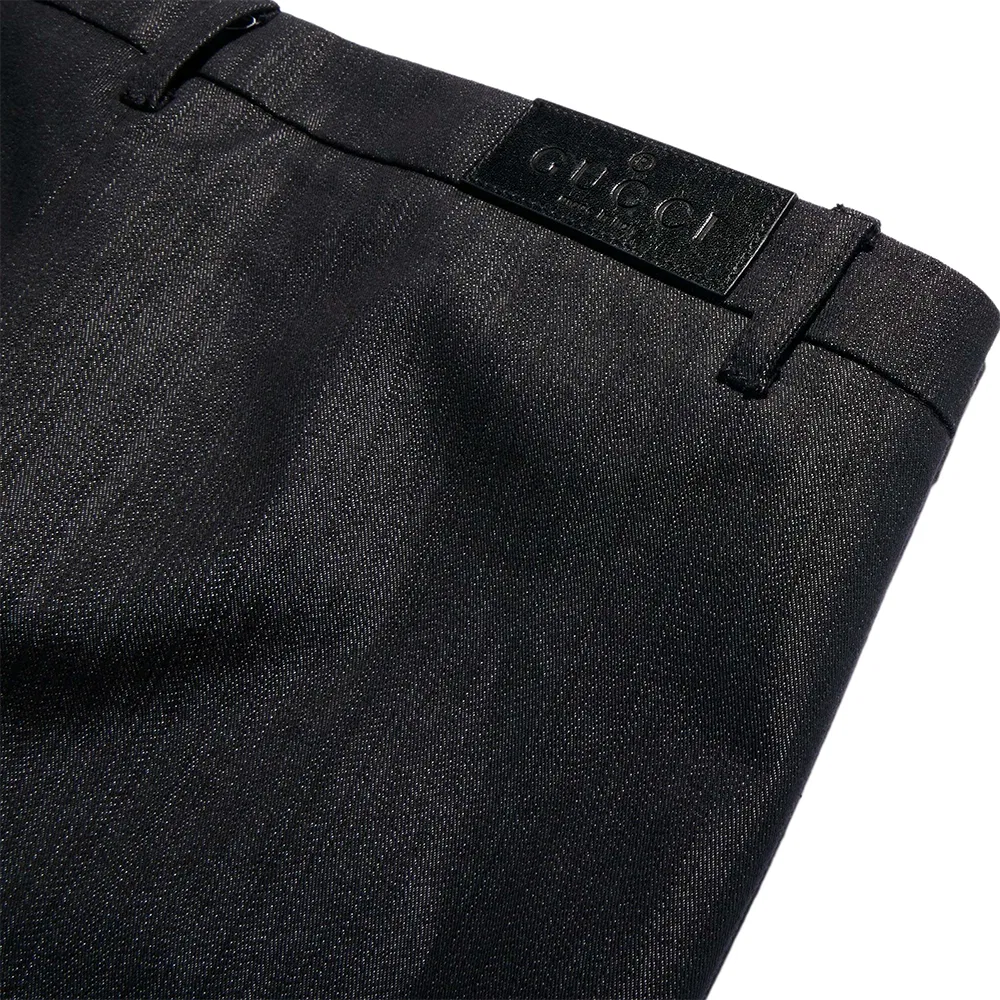 Мужские джинсы прямого кроя Black GUCCI — фото 3