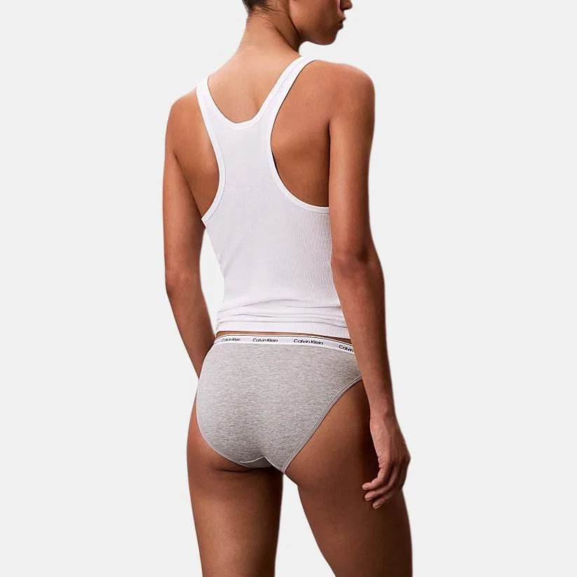Женские трусы-слипы без рукавов Calvin Klein, 3 Pack (Pink+Gray+Blue) — фото 3
