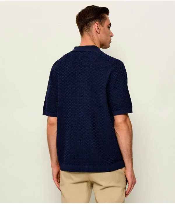 Мужское поло Loose Fit Tommy Hilfiger, Blu Marino — фото 3