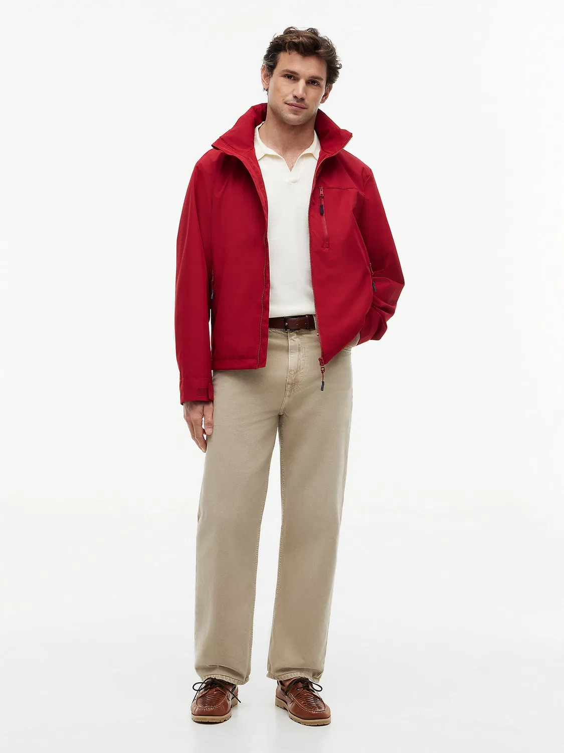 Куртка Tommy Hilfiger межсезонья красного цвета — фото 3