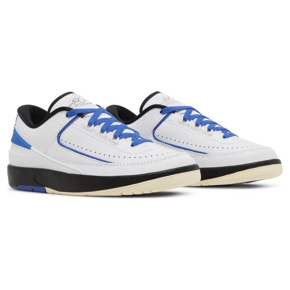 Кроссовки Nike Wmns Air Jordan 2 Retro Low Varsity Royal, белый/синий — фото 3