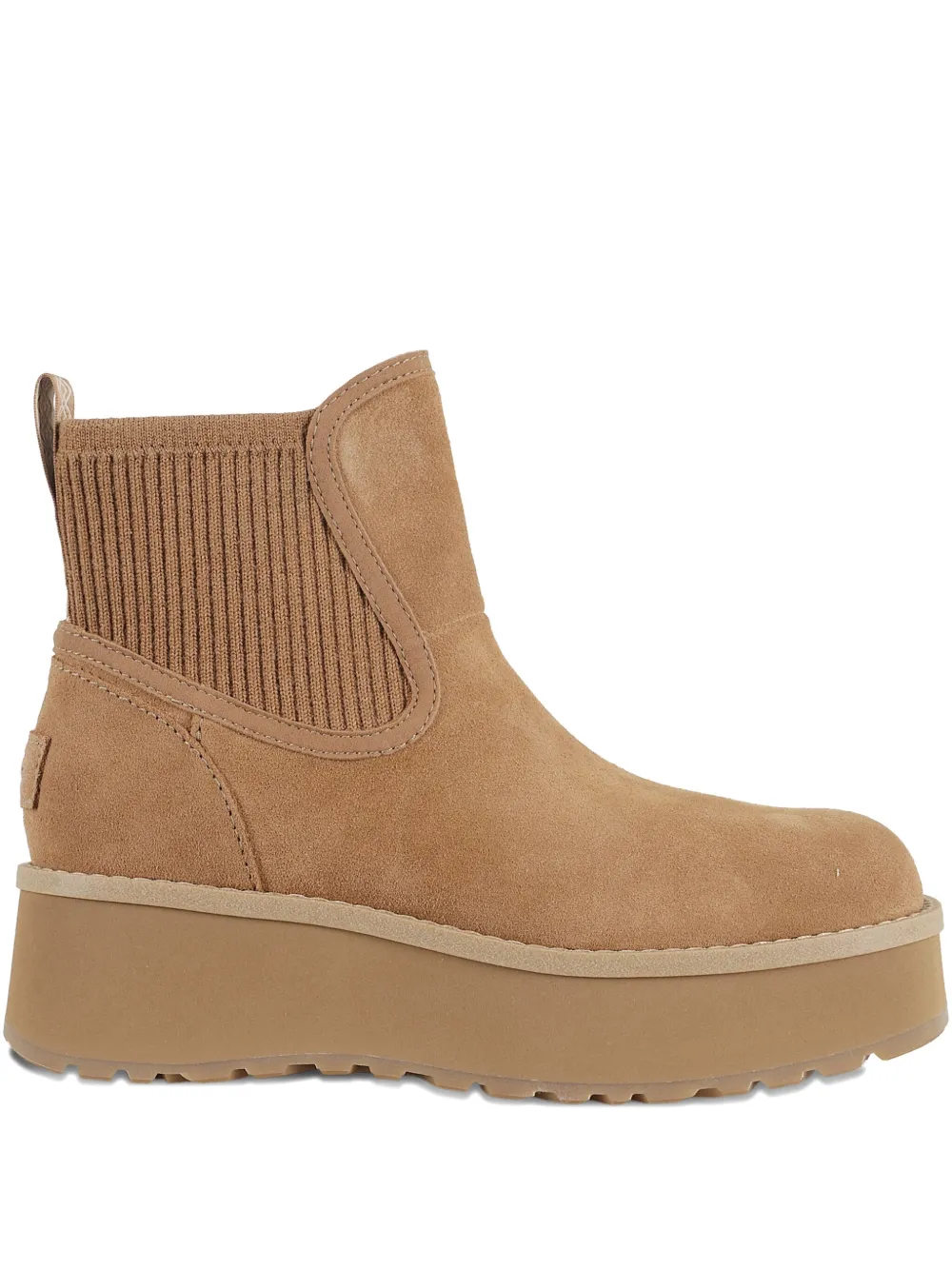 Ботинки на ребристой платформе высотой 20 мм Ugg, коричневый