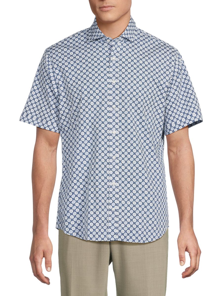

Рубашка с коротким рукавом Hardyp Brax, цвет Blue White Multi