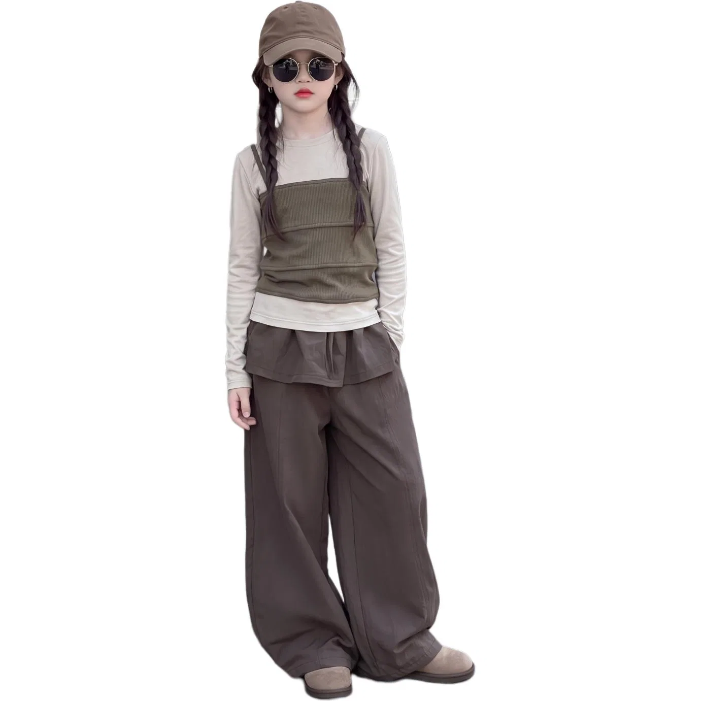 Детский спортивный комплект с круглым вырезом Kaga Army Green Top MADALLO, Kaga Army Green Top — фото 3